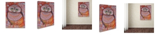 Trademark Global Oxana Ziaka 'Gold Honew Owl' Canvas Art - 19" x 14" x 2"